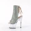 Pleaser - ADORE1018CRS Bottes de plateforme, Pole dance chaussures - Couleur argent/Transparent Product image